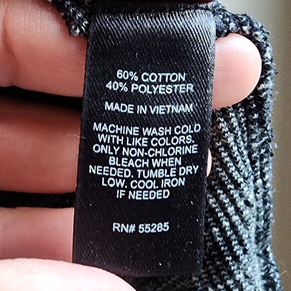 Express Gray Waffle Knit Jersey Size Medium - Picture 8 of 14